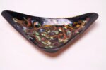 Vintage Modernist Sulmona Italian Enamel on Copper Triangular Dish - Image 4