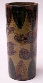 Vintage Japanese Otagiri Incised Vase by OMC - Image 9