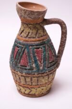Heavily Textured Vintage Italian Studio Ceramic Pitcher - Image 2