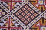 Vintage Hand Knotted Berber Wool Tribal Rug - Image 7
