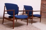 Finn Juhl Teak Lounge Chairs Model FD-136 for France & Daverkosen - Image 3