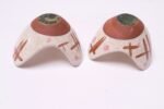 Mid-Century American Modern Studio Ceramic Candleholders by Walter Sullivan Roche-Warner - Image 7