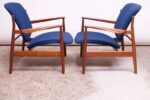 Finn Juhl Teak Lounge Chairs Model FD-136 for France & Daverkosen - Image 6