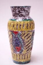 Mid-Century Italian Textured Studio Ceramic "Fish" Vase - Image 3
