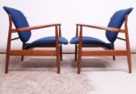 Finn Juhl Teak Lounge Chairs Model FD-136 for France & Daverkosen - Image 7