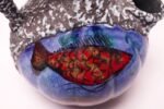 Vintage Italian San Marino Fat Lava Ceramic and Enamel "Fish" Pitcher - Image 5