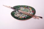 Green Enamel on Copper Artist's Palette Brooch / Pin Signed Matisse - Image 2