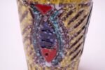 Mid-Century Italian Textured Studio Ceramic "Fish" Vase - Image 7