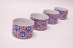 Set of Four Vintage Taste Setter Collection Heart and Clover Motif Soup Bowls - Image 2