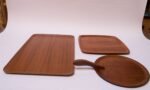 Collection of Three Teakwood Serving Trays Including a Design by Brostrom, Denmark - Image 2