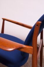Finn Juhl Teak Lounge Chairs Model FD-136 for France & Daverkosen - Image 17