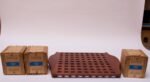 1960s Jens Quistgaard Dansk Teak Serving Tray with Glass Inserts New in Box - Image 2
