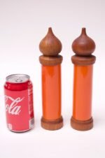 Pair of Danish Modern Teak Pepper and Salt Grinders by Laurids Lonborg - Image 2