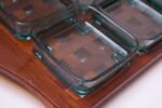 1960s Jens Quistgaard Dansk Teak Serving Tray with Glass Inserts New in Box - Image 8