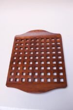1960s Jens Quistgaard Dansk Teak Serving Tray with Glass Inserts New in Box - Image 7