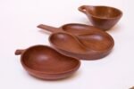 Collection of Three Vintage Teak Serving Pieces Including Designs by Laurs Jensen for Odense - Image 4