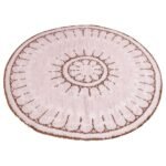 Vintage Moroccan Hand Knotted Round Rug