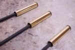 Mid-Century Modern Brass and Iron Fire Tools - Image 9