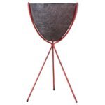 Large Mid-Century Modern Fiberglass and Painted Iron Tripod Planter by Kimball