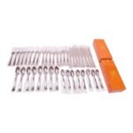 Robert Lee Morris Forty Piece "Tablet" Stainless Steel Flatware Set