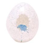 Vintage Blownglass "Egg" Paperweight With Flower Inside