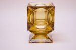 Mid-Century American Modern Blown-Glass Ashtray Cube Vase Attributed to VIking - Image 3