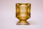 Mid-Century American Modern Blown-Glass Ashtray Cube Vase Attributed to VIking - Image 4