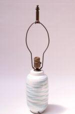 Petite Blue and White Ceramic Table Lamp by Lee Rosen for Design Technics - Image 4