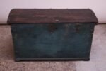 Early Americana Painted Wood Monogrammed Trunk - Image 4