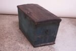 Early Americana Painted Wood Monogrammed Trunk - Image 9