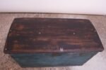 Early Americana Painted Wood Monogrammed Trunk - Image 5