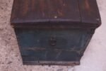 Early Americana Painted Wood Monogrammed Trunk - Image 7
