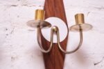 Pair of Mid-Century Modern "Diamond" Candle Wall Sconces / Candleholders - Image 5