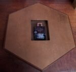 Mid-Century American Modern Walnut Hexagon Wall Clock - Image 7