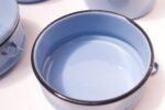 Vintage Blue Enamel Tiffin / Stackable Lunch Pail - Image 10