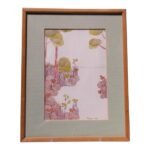 Vintage Southeast Asian Nature Study Ink and Watercolor