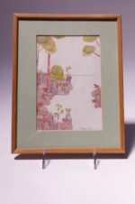 Vintage Southeast Asian Nature Study Ink and Watercolor - Image 2