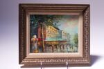 French Cityscape Oil on Canvas Signed Rivira - Image 2