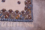 Vintage Moroccan Bara Handwoven Wool Accent Rug - Image 7