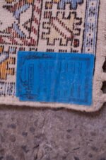 Vintage Moroccan Bara Handwoven Wool Accent Rug - Image 13