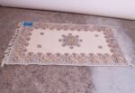 Vintage Moroccan Bara Handwoven Wool Accent Rug - Image 11