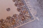 Vintage Moroccan Bara Handwoven Wool Accent Rug - Image 12