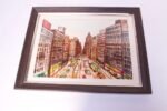 Vintage New York Cityscape Watercolor - Image 2