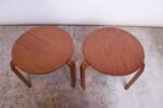 Pair of Danish Modern Bent Teakwood Stacking Stools / Accent Tables - Image 5