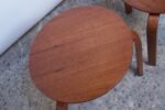 Pair of Danish Modern Bent Teakwood Stacking Stools / Accent Tables - Image 8