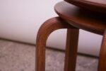 Pair of Danish Modern Bent Teakwood Stacking Stools / Accent Tables - Image 11