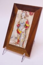 Set of Three Italian Framed Figural Warrior Terracotta/Porcelain Enamel Panels - Image 5