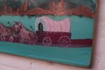 Outsider Art "Indian and Caravan" Oil on Panel by Bruno Del Favero - Image 4