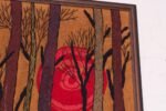 Mid-Century Nature Study Crewel Embroidery Wall Hanging - Image 7