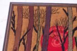 Mid-Century Nature Study Crewel Embroidery Wall Hanging - Image 5